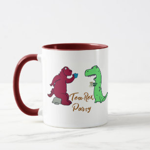 Caneca Presente Novelty do Tea Party T-Rex Dinossaur
