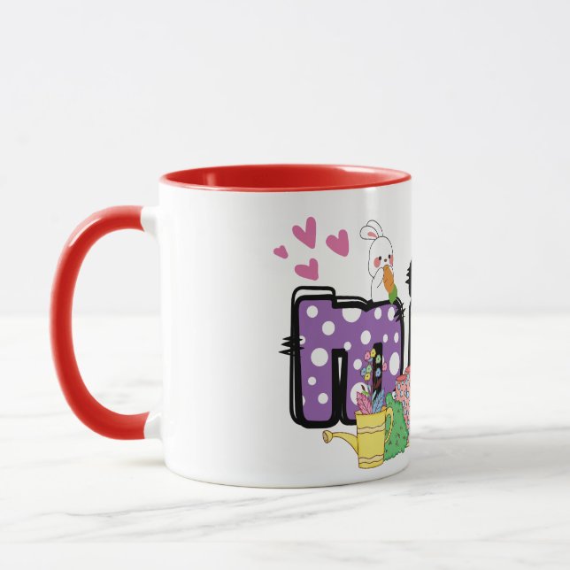 Caneca presente para a vovó coelhinho da páscoa fe (Esquerda)