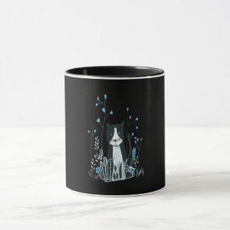 Caneca Presente para gatos|O Prato De Gato De Gato Azul D