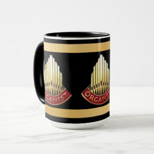 Caneca Presente para Organista de Fachada de Órgão de Tub