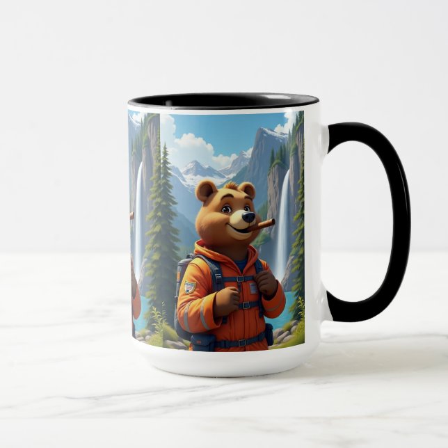 Caneca Presente para os primeiros respondedores, bear e a (Direita)