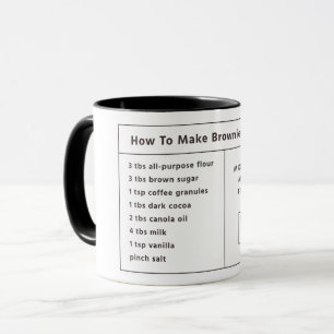 Caneca Presente Perfeito/ Brownie Em Uma Receita De Mug