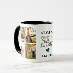 Caneca Presente Personalizado 5 Fotos de Memórias Doces p