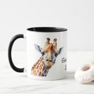 Caneca Presente Personalizado Amante de Girafa Engraçado