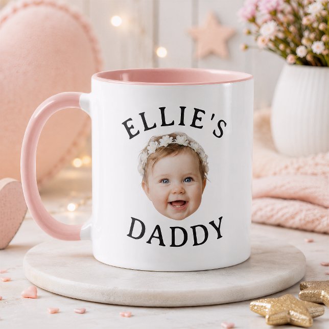 Caneca Presente personalizado com foto do rosto do bebê p (Criador carregado)