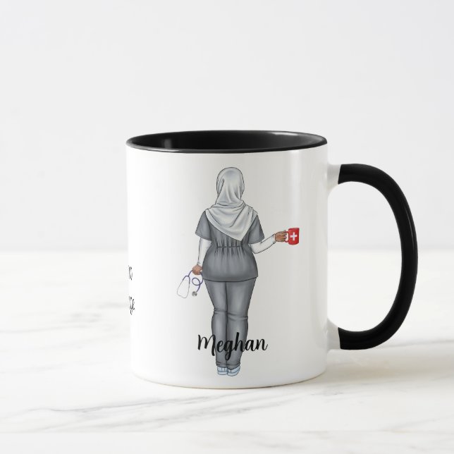 Caneca Presente personalizado da CNA (mulher muçulmana) (Direita)