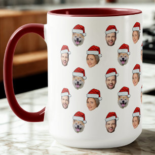 Caneca Presente Personalizado da Família Santa Hat 3 Foto