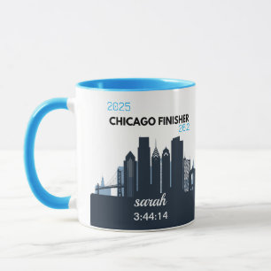 Caneca Presente Personalizado da Maratona de Chicago para