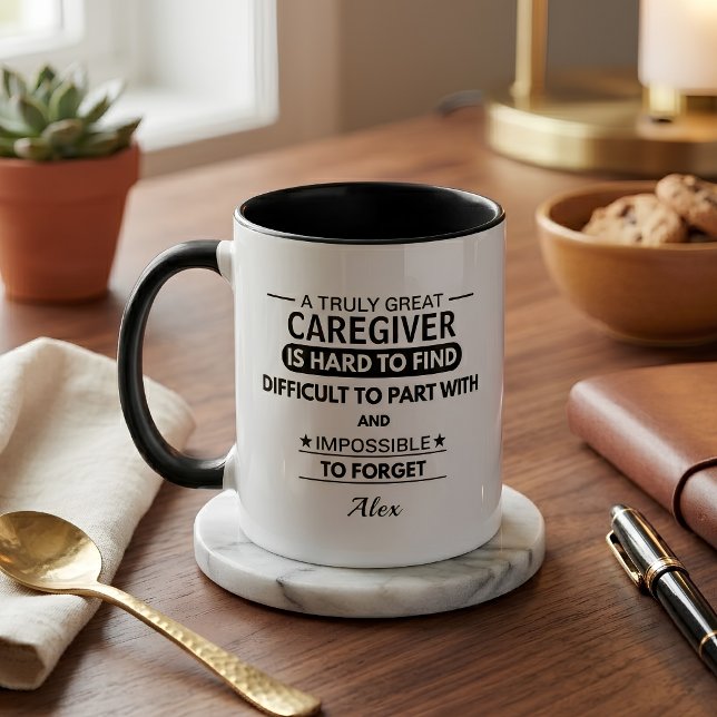 Caneca Presente Personalizado de Agradecimento ao Cuidado (Criador carregado)