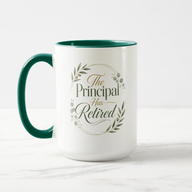 Caneca Presente Personalizado de Aposentadoria para Diret (Esquerda)