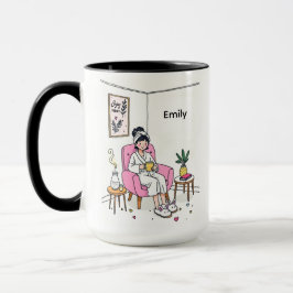 Caneca Presente Personalizado de Café da Mamãe Aconchegan