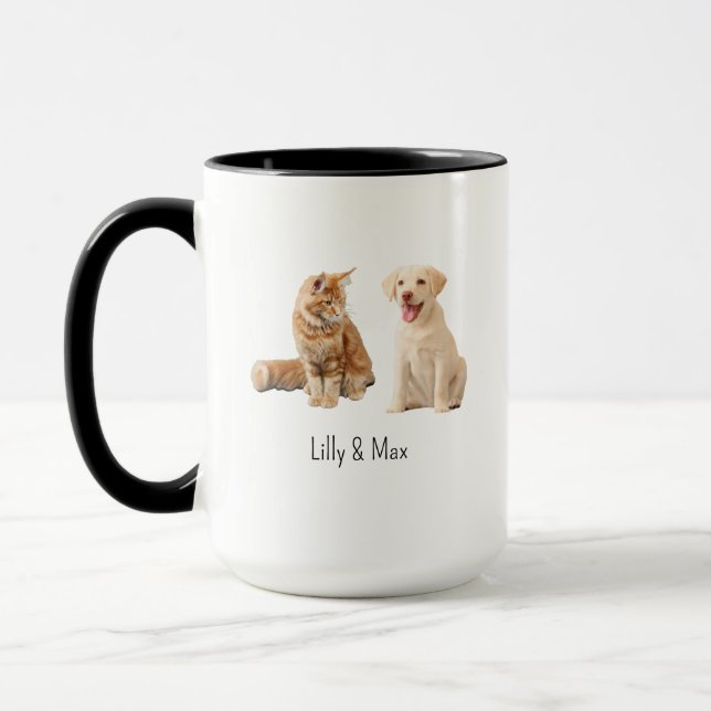 Caneca Presente Personalizado De Café Pet Para Pet Lover (Esquerda)