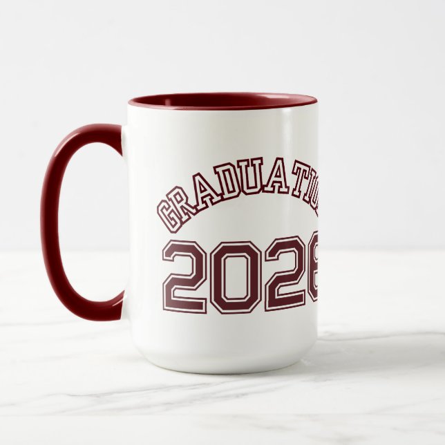Caneca Presente Personalizado de Formatura (Vermelho) (Esquerda)