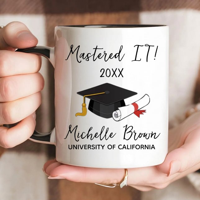 Caneca Presente Personalizado de Mestrado MBA (Criador carregado)