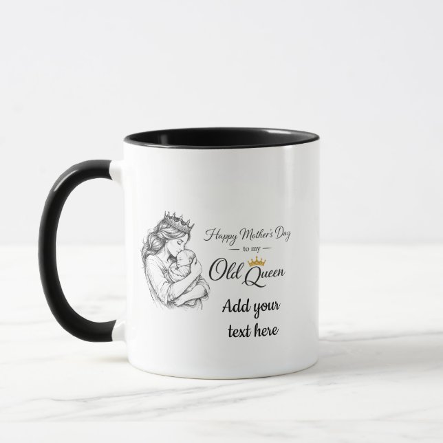 Caneca Presente Personalizado do Dia das Mães Minha Velha (Esquerda)