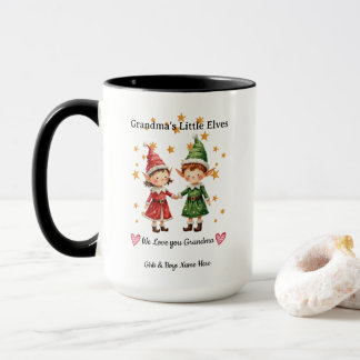 Caneca Presente Personalizado dos Netos para a Vovó, Pequ