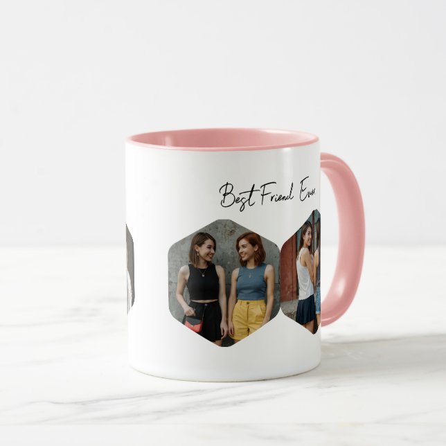 Caneca Presente personalizado "Melhor Amigo do Nunca" (Frente Esquerda)