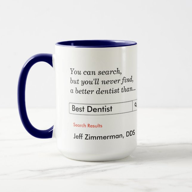 Caneca Presente personalizado para dentista (Esquerda)