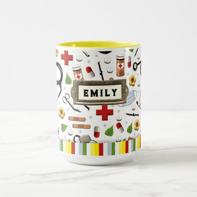 Caneca Presente Personalizado para Enfermeira (Centro)