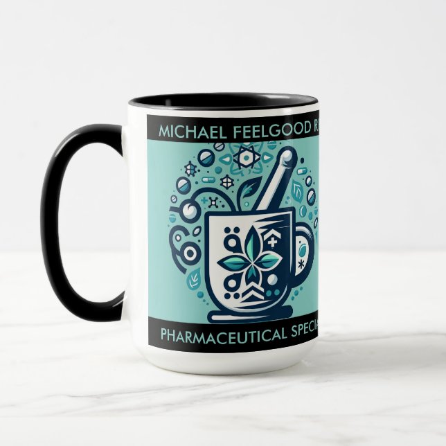 Caneca Presente personalizado para farmacêutico (Esquerda)