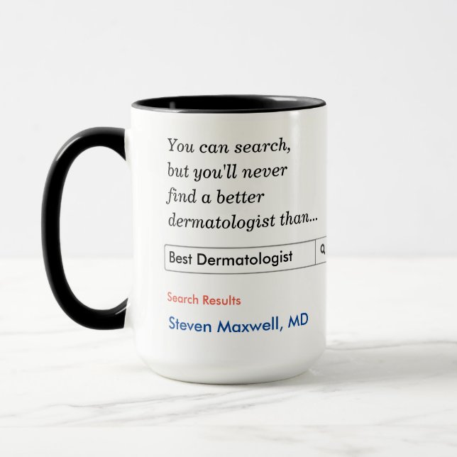 Caneca Presente personalizado para o Dermatologista Mug (Esquerda)