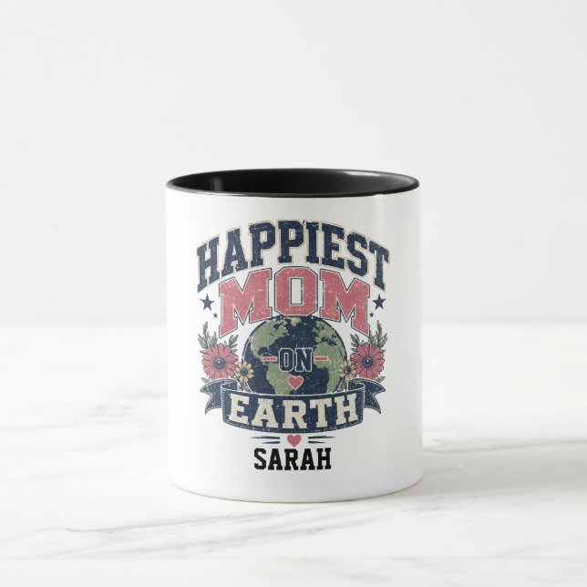 Caneca presente personalizado para o dia das mães, a mãe  (Centro)