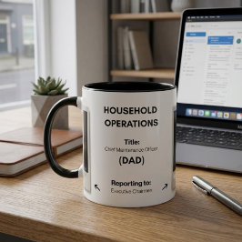 Caneca Presente personalizado para o Dia dos Pais, Pet Da