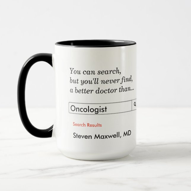 Caneca Presente personalizado para Oncologista (Esquerda)
