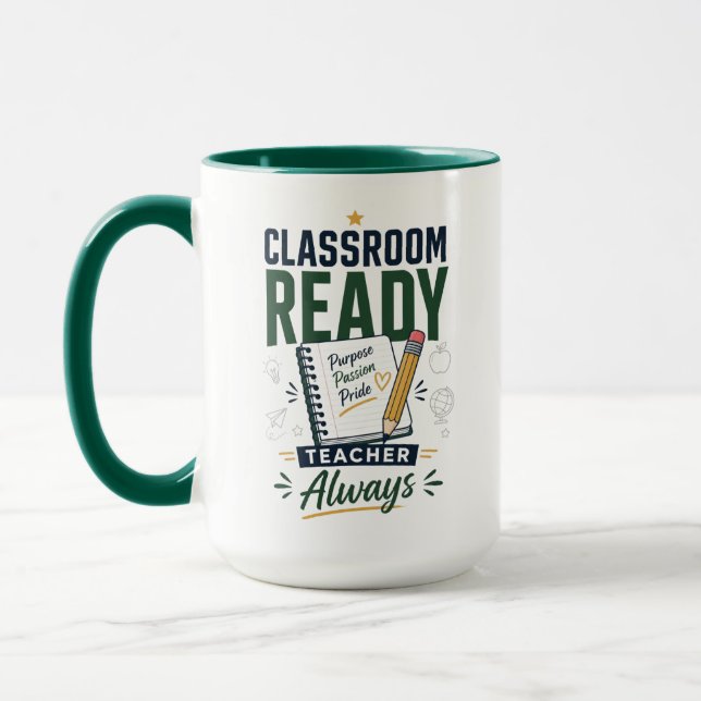 Caneca Presente Personalizado para Professor Pronto para  (Esquerda)