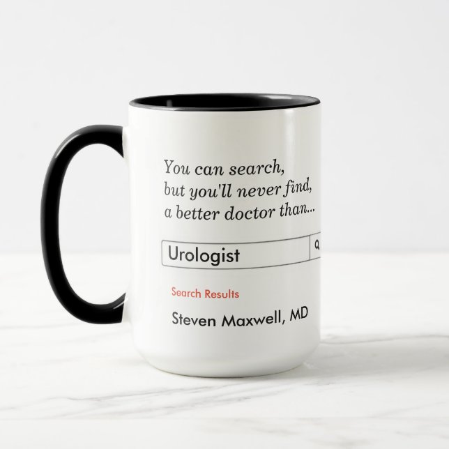 Caneca Presente personalizado para urologista (Esquerda)