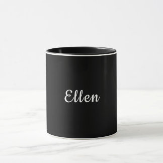 Caneca Presente Personalizado tipografia Nome Ellen