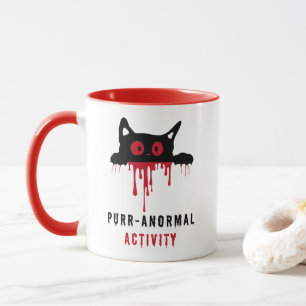 Caneca Presente Preto para Gato e Sangue Vermelho Puro-an