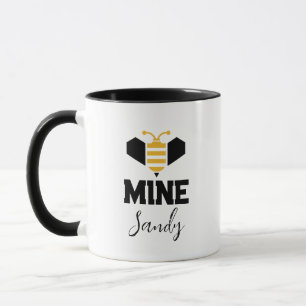 Caneca Presente Romântico Minimalista de Abelha
