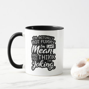 Caneca Presente Sarcástico Maldoso Não Sou Engraçado De V