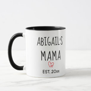 Caneca Presente Simples da Mama Personalizada com Nome da
