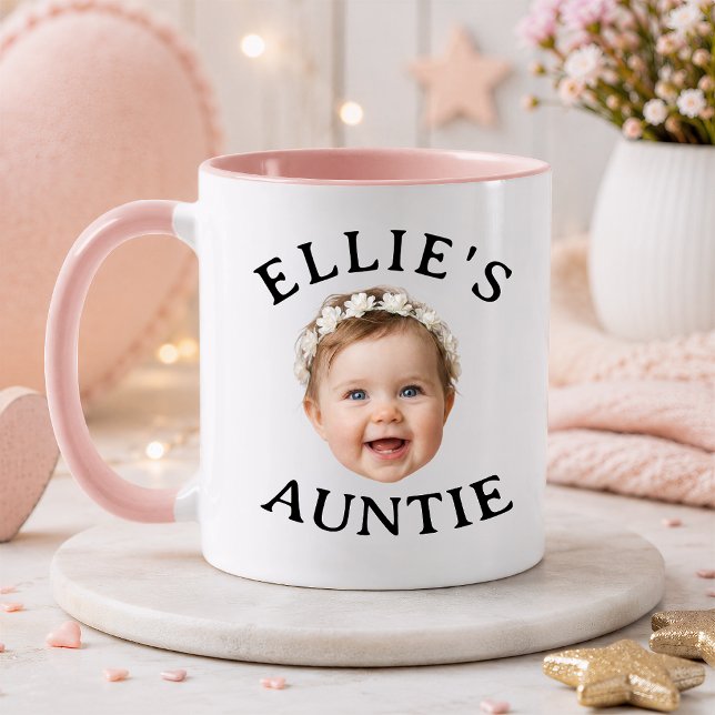 Caneca Presente Tia Rosto de Bebê Personalizado (Criador carregado)