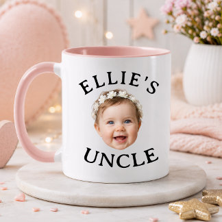 Caneca Presente Tio Rosto Bebê Personalizado