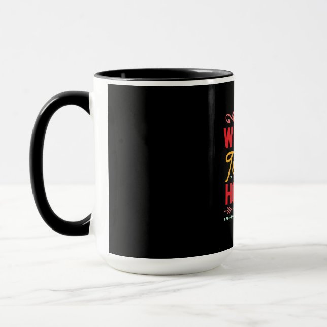 Caneca Presente Xmas bem-vindo a nossa casa (Esquerda)