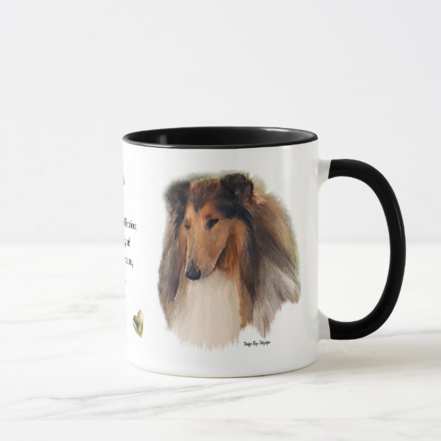 Caneca Presentes ásperos do Collie (Direita)