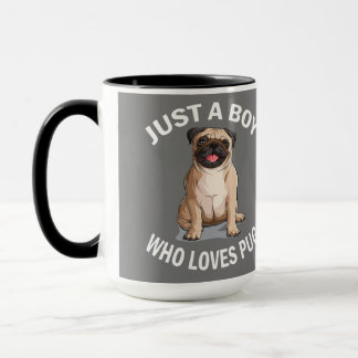 Caneca Presentes Bonitos para Cachorros com Pug