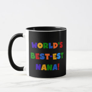 Caneca Presentes brilhantes das cores do Melhor-est Nana