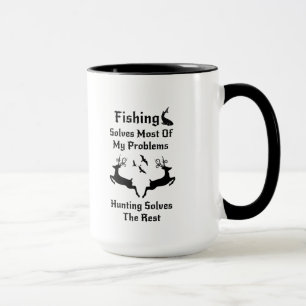Caneca Presentes da caça da pesca para caçadores