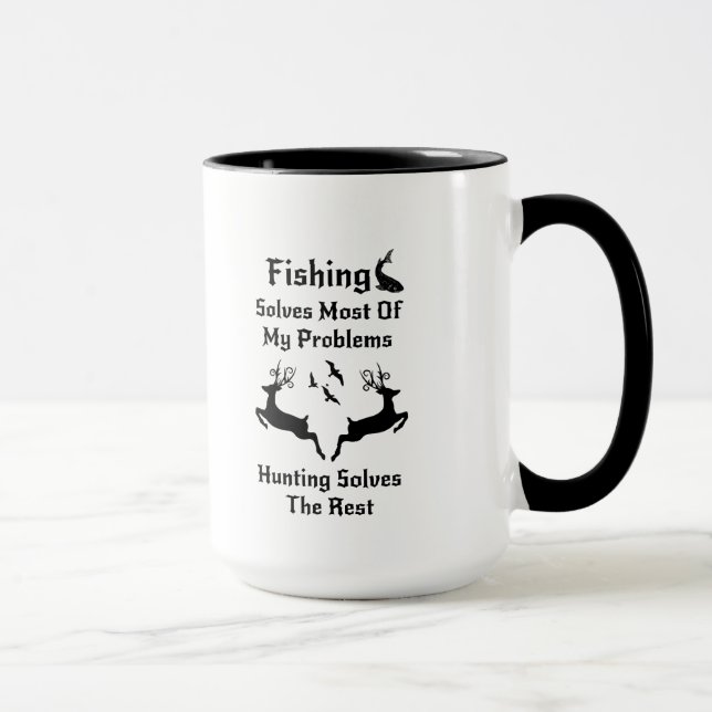 Caneca Presentes da caça da pesca para caçadores (Direita)