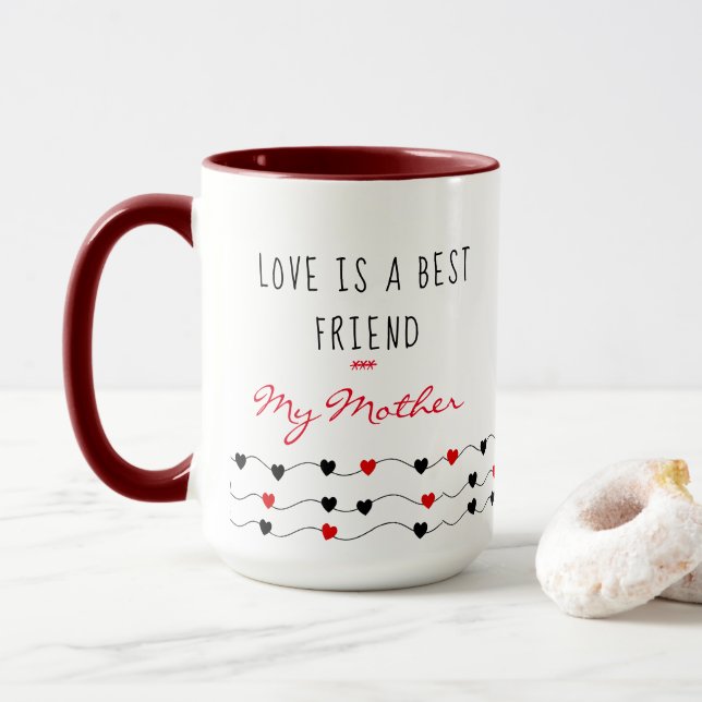 Caneca Presentes da Mãe Filha - Dia de as mães (Com Donut)