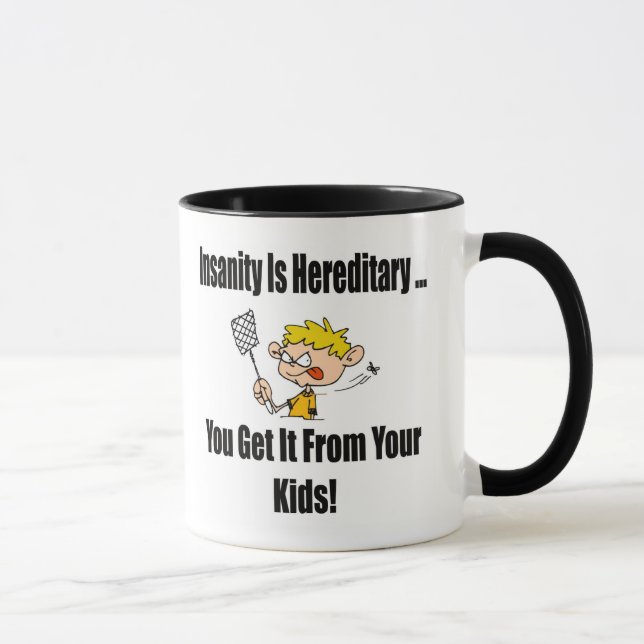 Caneca Presentes das camisetas engraçadas da demência (Direita)