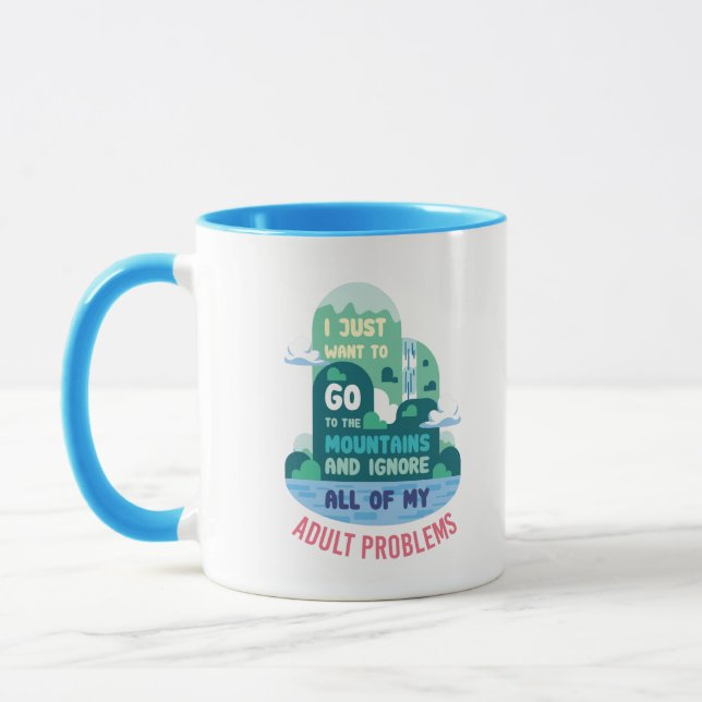Caneca Presentes de acampamento de caminhada (Esquerda)