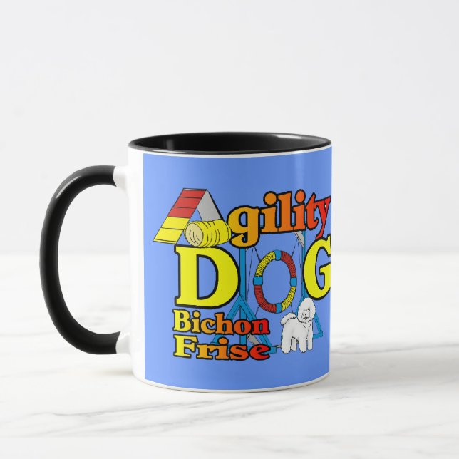 Caneca Presentes de Agilidade Bichon Frise (Esquerda)