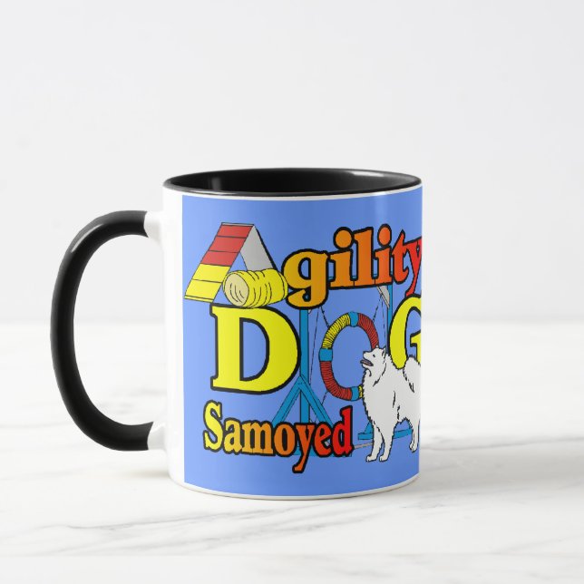 Caneca Presentes de agilidade samoiados (Esquerda)