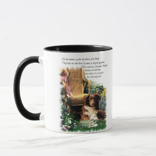 Caneca Presentes de Arte do Australian Shepherd