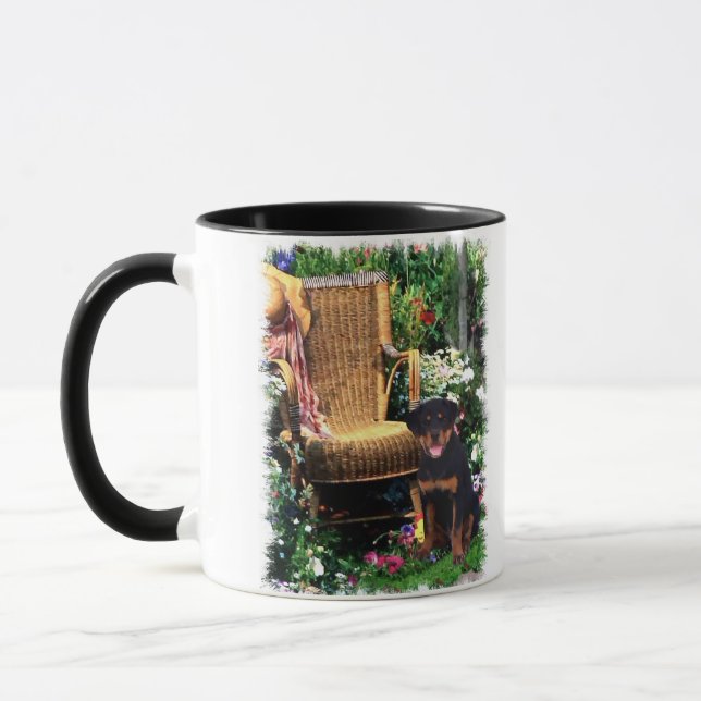 Caneca Presentes de Arte Rottweiler (Esquerda)